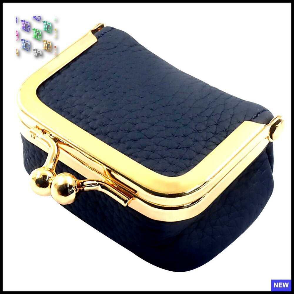 Genuine Leather Mini Jewelry Box Vintage Retro Travel Organizer Compact